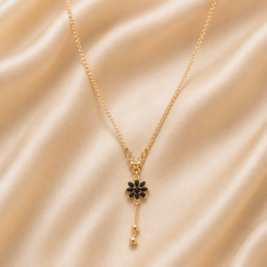 Black Bloom Necklace